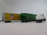 Trio - Box Car,Hopper,Tank Car