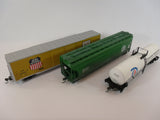Trio - Box Car,Hopper,Tank Car